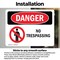 Signmission No Trespassing Danger Sign, Vinyl Decal, 10in W x 7in L, 2PK OS-2PACK-DS-D-710-L-1493 - alternate 8